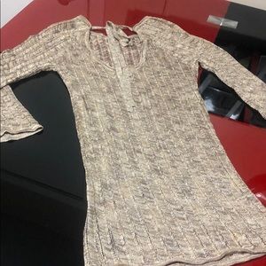 Bebe 3/4 sleeves knitted top, size M